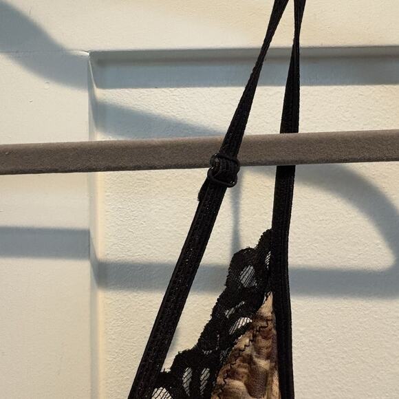 Vintage Rampage Leopard Print Mini Slip Dress Y2K Sequins - Picture 9 of 15